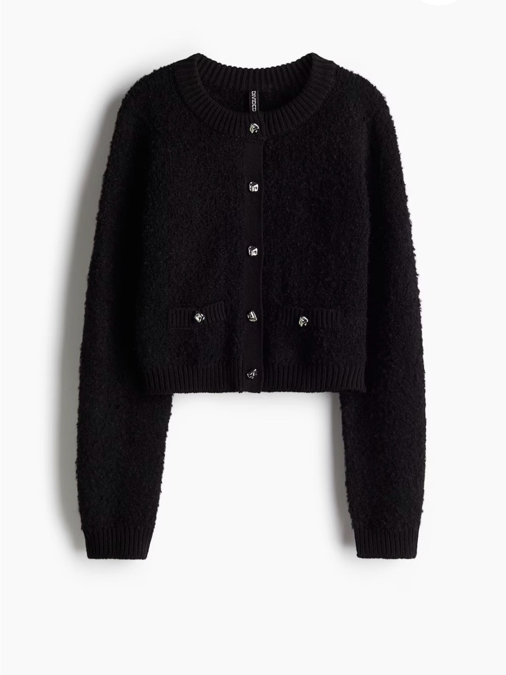 H&M 4X BOUCLÉ-KNIT CARDIGAN